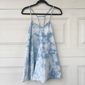 Acid wash strap tie dye dress LF by rumor boutique